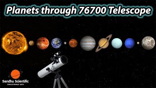 Planets Through Pullox 76700 Telescope  Detailed View [upl. by Junna]