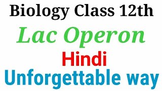 Lac operon class 12th by be educated in hindi [upl. by Adnarrim]