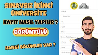 SINAVSIZ Ä°KÄ°NCÄ° ÃœNÄ°VERSÄ°TE NASIL KAYIT OLUNUR  SINAVSIZ Ä°KÄ°NCÄ° ÃœNÄ°VERSÄ°TE BÃ–LÃœMLERÄ°  AUZEF KAYIT [upl. by Linda]