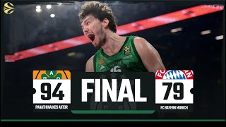 Panathinaikos  Bayern Munich 9479  Highlights  10102024 [upl. by Uhthna796]