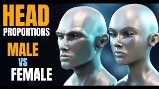 Male VS Female Head Proportions [upl. by Mariko]