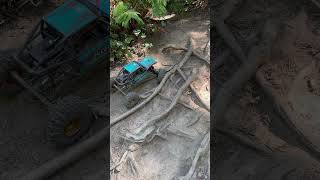 Axial Capra w dig Hobbysoul wheels n mudslingers 22 Fusion se 2 in 1 [upl. by Amlas]