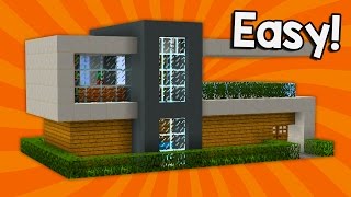 MINECRAFT How to build modern house  Best house tutorial  PS3PS4XBOX360MCPEPC [upl. by Annayehc]