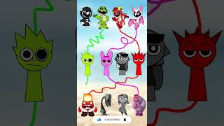 NIGHTMARE CRITTERS Connects with Incredibox Sprunki and INSIDE OUT 2 shorts nightmarecritters [upl. by Base518]