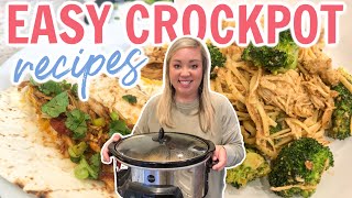 EASY CHICKEN CROCKPOT RECIPES  WHATS FOR DINNER  SLOW COOKER DINNER IDEAS  JESSICA ODONOHUE [upl. by Eliason]