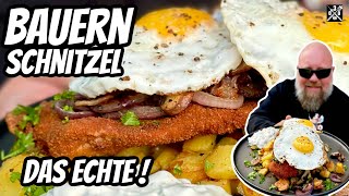 Bauern Schnitzel nur Echt mit Spiegelei  030 BBQ [upl. by Anders]