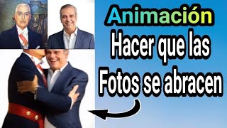 Cómo hacer animación de fotos AbrazándoseAnimación de abrazo con fotos [upl. by Freddy]