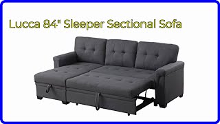 REVIEW 2024 Lucca 84quot Sleeper Sectional Sofa ESSENTIAL details [upl. by Violette]