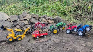 HMT Tractor Accident Pulling Out Jcb 3dx  Tractor cartoon Video Jcb Cartoon Video  cartoon toys [upl. by Uok]