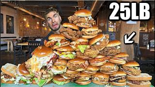 THE 25LB WORLDS BIGGEST FRIED CHICKEN SANDWICH CHALLENGE  Joel Hansen [upl. by Danaher]