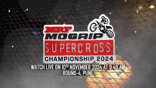 MRF MOGRIP NATIONAL SUPERCROSS CHAMPIONSHIP 2024 ROUND4 PUNE [upl. by Lenahc]