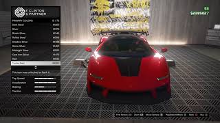 GTA V  Progen Emerus Customization McLaren Senna [upl. by Ahsirek]