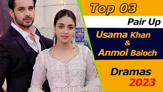 Top 3 Best Usama Khan and Anmol Baloch Dramas  Pair Up Drama  best tv series  Aik Sitam Aur [upl. by Xuaegram908]