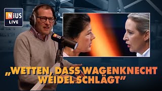 Wetten dass Wagenknecht Weidel schlägt  NIUS Live vom 30 April 2024 [upl. by Eirac]