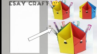 paper se banayo pen holder craft is Royal since video [upl. by Ylsel]