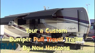 Custom Bumper Pull Travel Trailer by New Horizons [upl. by Sophi]