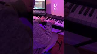 GrooVAE AI Jazz Drums  Human piano improv  Beginner ii V I chords  Machine learning music Shorts [upl. by Behah690]