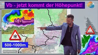 UNWETTER  HOCHWASSER Vb  jetzt kommt der Höhepunkt Starkregen Sturm amp Schnee Ab Montag ruhiger [upl. by Reahard]