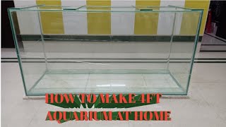 HOW TO MAKE 4FT AQUARIUM AT HOME [upl. by Burget]