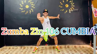 Zin 106 Zumba Cumbia  Cumbia Bacana  Dance Fitness  Dance Workout  ​⁠​⁠zin106 [upl. by Harim738]