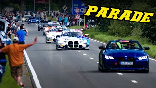 2024 24h Spa Parade  Racecars on public roads  GT1 GT2 GT3 GT4 Touringcars [upl. by Brnaba408]