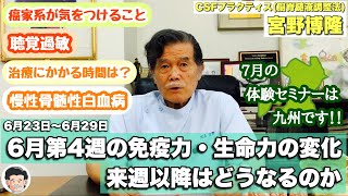 2024年6月第4週623〜629の免疫力・生命力の変化‼︎ 【宮野博隆】ＣＳＦプラクティス（脳脊髄液調整法） [upl. by Bernetta138]