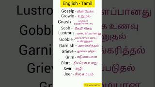 English words for beginners spokenenglishintamil vocabulary englishlanguage englishspeaking [upl. by Nauqat]