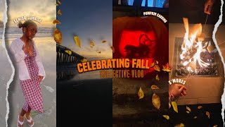 fall vlog🍂 pumpkin carving festivals sunrise decorating my room and more ೃ༄ [upl. by Zeph]