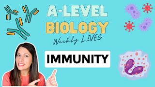 Alevel Biology  Immunity Live Biology Lesson [upl. by Jalbert685]