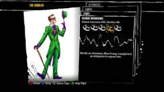 Batman Arkham Asylum  Patient Interview Tapes  The Riddler [upl. by Galanti]