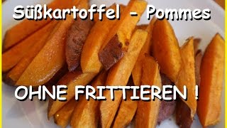 Leckere Süßkartoffel Pommes  ohne Frittieren  Einfach und schnell [upl. by Niassuh]