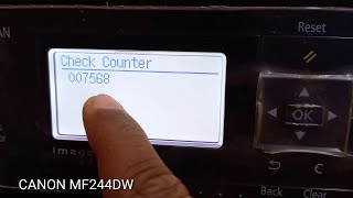 HOW TO CHECK TOTAL PAPER PRINT COUNT Canon MF 244dw [upl. by Eelegna]