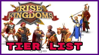 Ranking de Comandantes Epicos  Guia Completa de Comandantes Epicos  Rise of Kingdoms en Español [upl. by Maier]