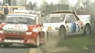 Croft Rallycross 1990 Spectacular first corner Martin Schanche out of control [upl. by Bello]