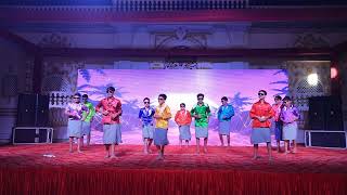 South Indian Dance Naatu naatu medley Sparsh 2024 Annual Function [upl. by Alodi]