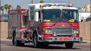 Tolleson Fire Dept Engine 160 amp AMR 161 Responding [upl. by Tawnya302]