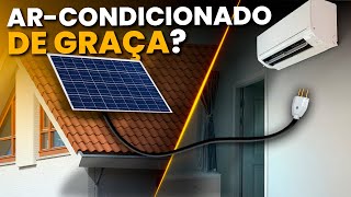 Uma PLACA SOLAR de 550W liga um AR CONDICIONADO por quanto tempo [upl. by Ursal]