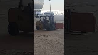 Forklift in airport [upl. by Nohpets]