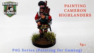 Painting 28mm Cameron Highlanders Tutorial  P4G Painting for Gaming Ep 1 [upl. by Olegnaid]