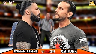 Roman Reigns vs Cm Punk  No Holds Barred Match  CLASH AT THE CASTLE 2024  WWE Dec 52024 [upl. by Bandur]