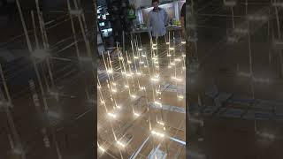 3D Matrix LED Chandelier A Visual Masterpiece of 460 LEDs [upl. by Anelegna]