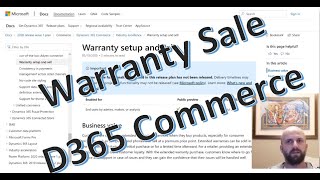 Warranty sale  New Feature in Dynamics 365 for Commerce [upl. by Aleafar]