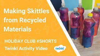 Making Skittles from Recycled Materials Shorts [upl. by Adnor]