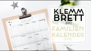 5 Klemmbrett DIY Ideen für Familienkalender  selber bauen  delari [upl. by Boothman537]