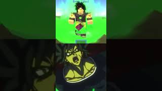 Broly goes SSJ Ctype in db azure roblox shorts [upl. by Crane]