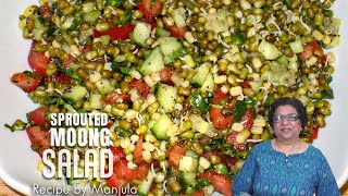 Sprouted Moong Salad Recipe by Manjula [upl. by Akihsal]