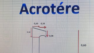 Acrotére et comment le calculer🤔👍 [upl. by Kesia]