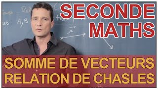 Somme de vecteurs et relation de Chasles  Maths seconde  Les Bons Profs [upl. by Asiole]