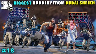 Michael Committed Powerful Robbery From Dubai Sheikh  Gta V Gameplay [upl. by Bettzel695]