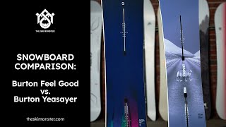 Snowboard Comparison Burton Feelgood vs Burton Yeasayer [upl. by Atilahs]